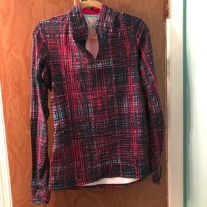 Brooks cold weather running top l Sz L l Blue/Pink